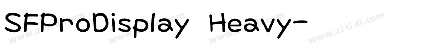 SFProDisplay Heavy字体转换